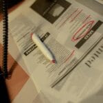 Jak rozpoznać perspektywicznego pracodawcę na poznańskim rynku, analizując treść ogłoszenia i opinie w serwisach z ofertami Prasa z ogłoszeniami o pracę z czerwonym markerem i telefonem na biurku